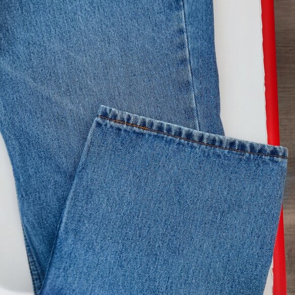 Levi's 516 jeans men's size W38 X L30 denim blue slim straight zip fly - Picture 13 of 16